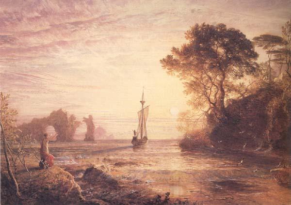 Samuel Palmer Farewell to Calypso France oil painting art